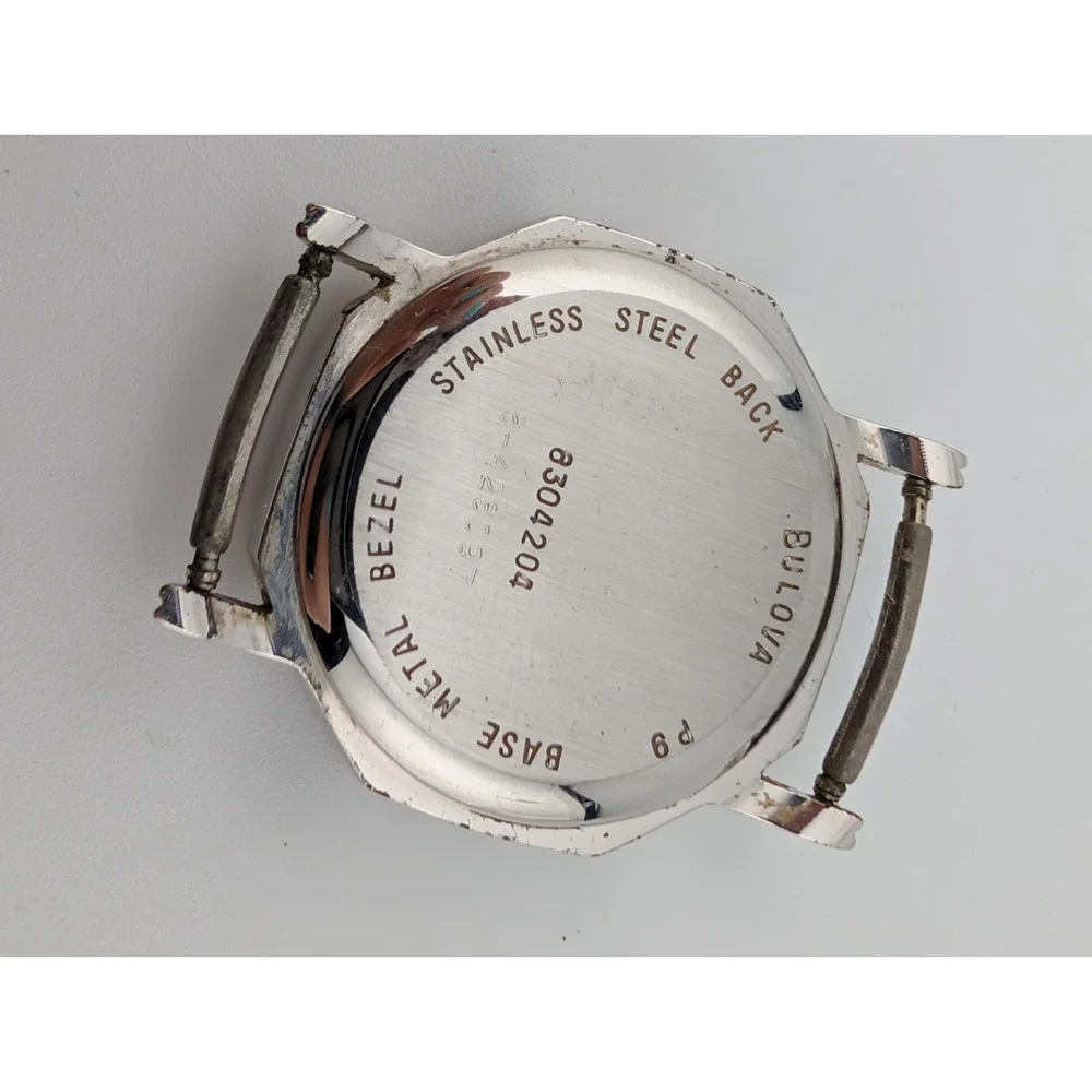 Rare Vintage Bulova Quartz Watch Women Silver 23mm Case Canvas Band- New Battery